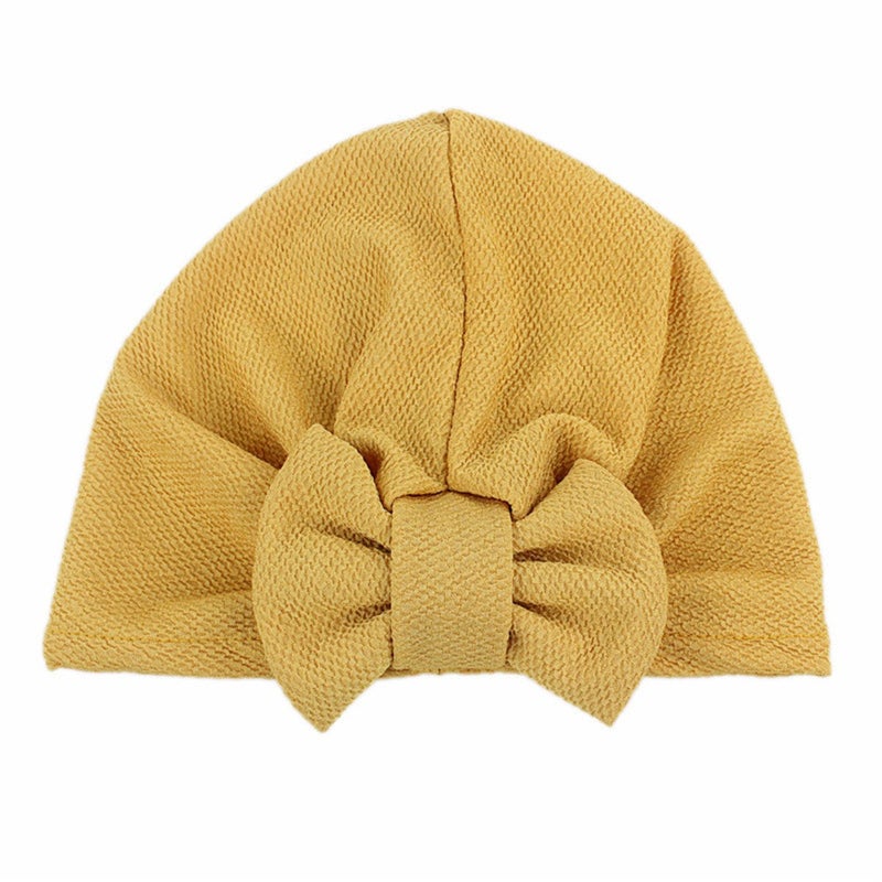 Qhome cap Qhome Womens Luxury Bow Turban Hat Stylish Chemo Cap White - Image 5
